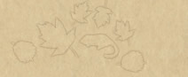 dormouse and leaves motif